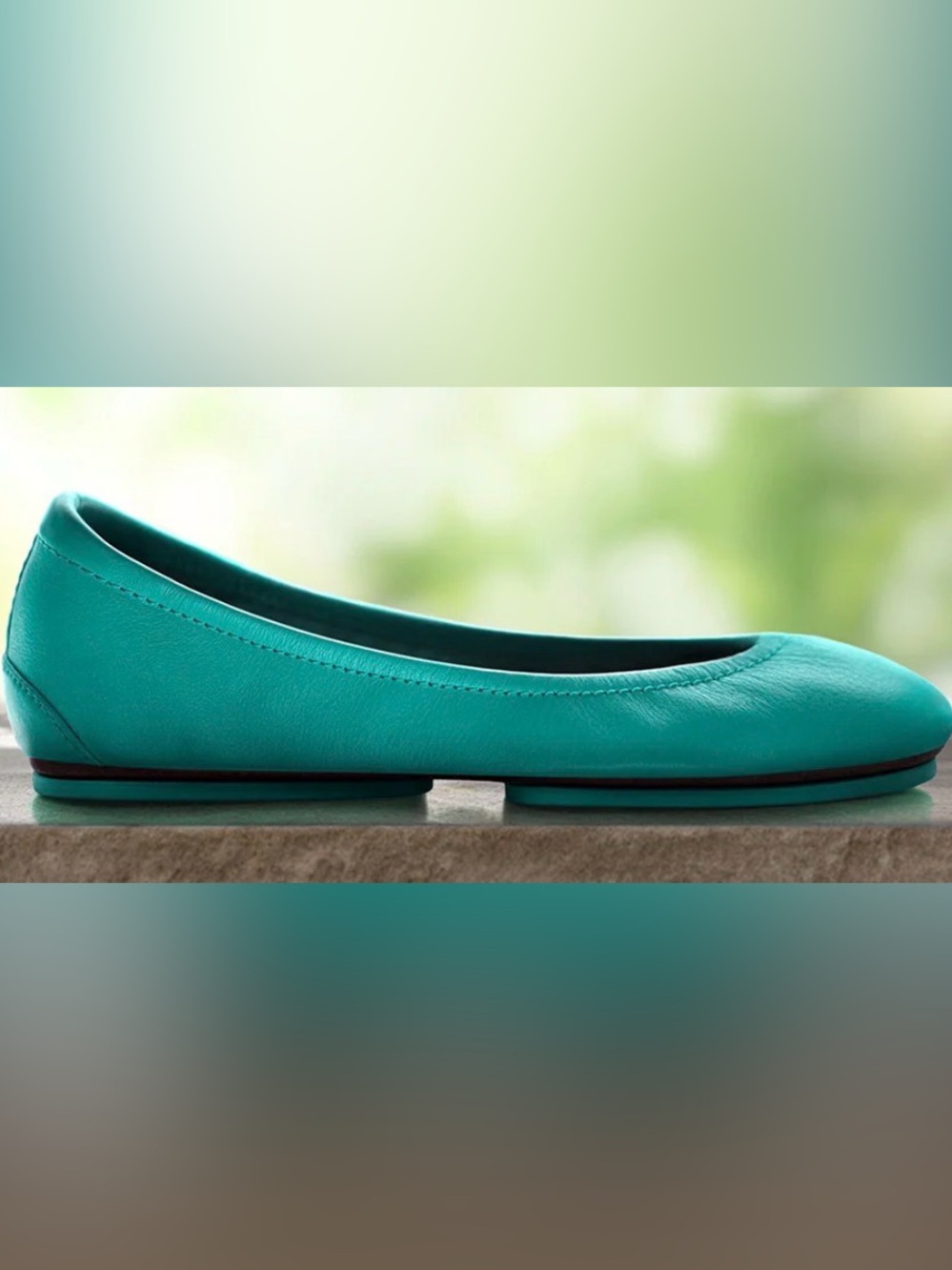 Tieks Blue Classics Teal Leather Ballet Flats Ballerina Shoes LIMITED EDITION